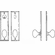Laforge 4605-144-007 Entry Tubular or Mortise set - Single cylinder mortise lock set for 1 3/4" Black