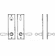 Laforge 4607-101-007 Entry Tubular or Mortise set - Complete full dummy set to match 144 fonction L:235mm W:63mm Black