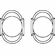 Laforge 4702-09-012 Knob set on rosette - Complete single dummy set D:57mm Pewter