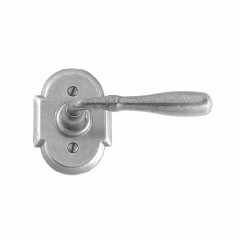 Laforge 4703-51-012 Lever set on rosette - Complete passage set L:92mm W:63mm Pewter