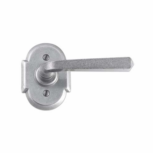 Laforge 4704-09-012 Lever set on rosette - Complete single dummy set L:92mm W:63mm Pewter