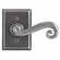 Laforge 4721-51-012 Lever set on rosette - Complete passage set L:92mm W:63mm Pewter