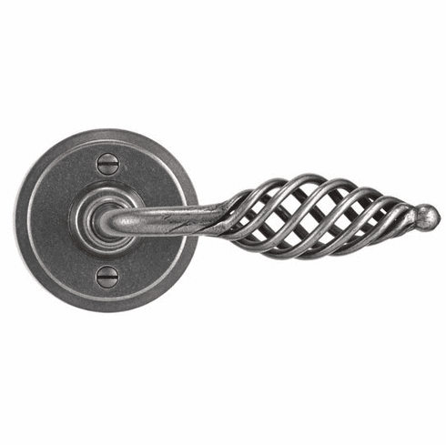 Laforge 4722-09-012 Lever set on rosette - Complete single dummy set D:63mm Pewter