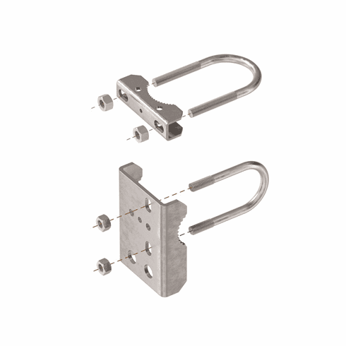 LOCINOX SB-4020 Galv Brkt To Mnt Samson Post 4X1-7/8