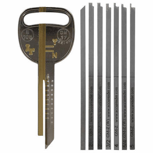 LOCKTECH READER-GMZ Accu-Reader Gm 10-Cut Z-Keyway (B106)