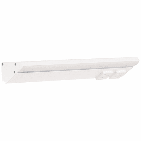 LP12-T6R6W-WWT 12-1/2" 600 Lm/ft RM Series Lighted Power Strip, White Receptacles/White Finish, 2700K-5000K Tunable-White