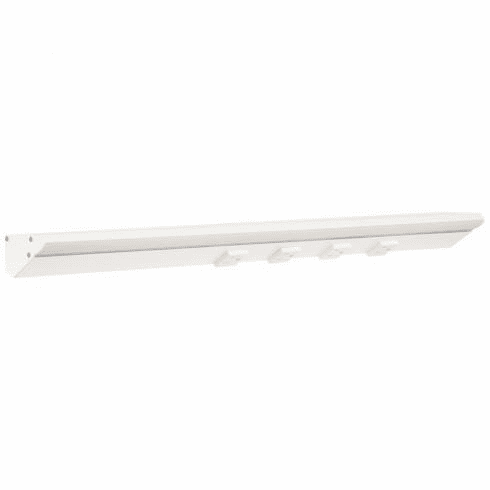 LP24HR12NDWWT27 24-1/2" 1200 Lumen Remote Power RM Lighted Power Strip, White Finish, White Receptacles, 2700K Warm White