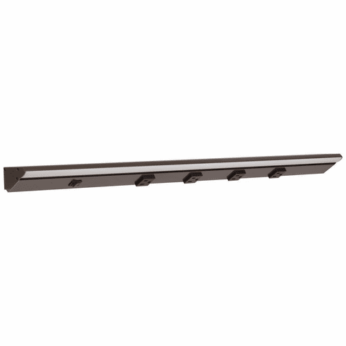 LP30QD10NDBBZ50 30-1/2" 1000 Lumen Direct Voltage DV Lighted Power Strip, Bronze Finish, Black Receptacles, 5000K Daylight White