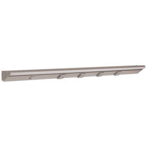 LP30QD10NDGSN50 30-1/2" 1000 Lumen Direct Voltage DV Lighted Power Strip, Satin Nickel Finish, Grey Receptacles, 5000K Daylight White