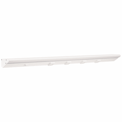 LP30QD10NDWWT50 30-1/2" 1000 Lumen Direct Voltage DV Lighted Power Strip, White Finish, White Receptacles, 5000K Daylight White