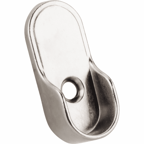 Hardware Resources M7160-SN Mounting Bracket Knock in Type with Screw Hole & 5 mm Posts Zinc. Finish: Satin Nickel