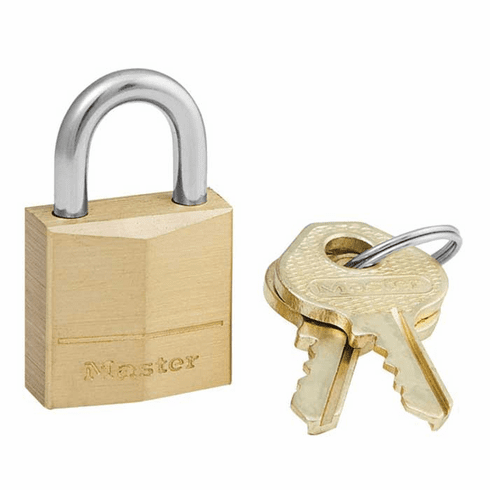 MASTER 120-D 3/4 Solid Brass Body Padlock - 3-Pin