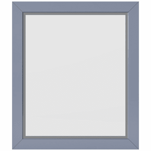 Jeffrey Alexander MIR2CAD-24-BS 25 W x 1" D x 28" H Blue Steel Cade mirror