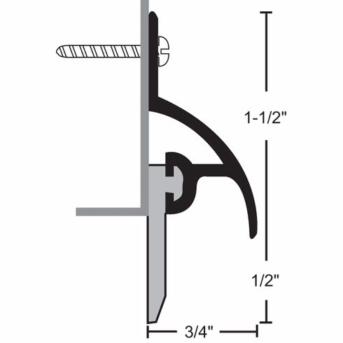 NATIONAL 101VA-48IN Door Sweep
