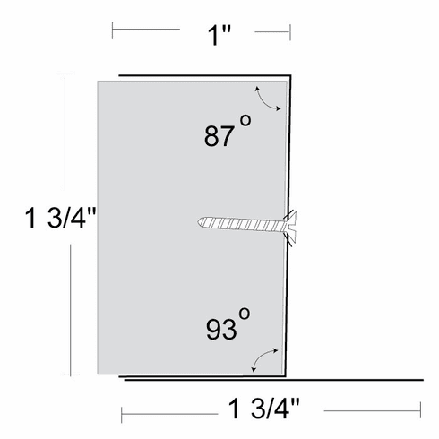 NATIONAL 562-TAN-96IN 96 Beveled Edge Single Astragal Tan