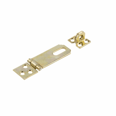 NATIONAL N102-178 Natl 2-1/2 Safety Hasp - Steel W/ Brass