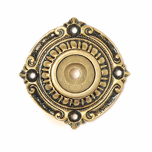 NHE-511-SG Queensway Back Plate 24K Satin Gold 1-1/2" Dia 1/8" Proj King's Road Collection by Notting Hill