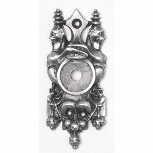 NHE-513-AP Griffin Back Plate Antique Pewter 2-3/4" x 1-1/4" 1/8" Proj King's Road Collection by Notting Hill
