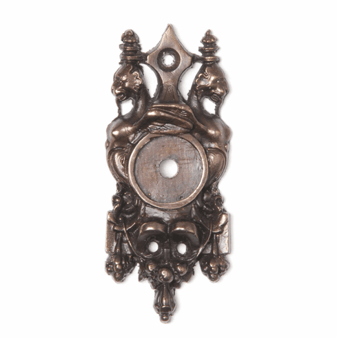NHE-513-DB Griffin Back Plate Dark Brass 2-3/4" x 1-1/4" 1/8" Proj King's Road Collection by Notting Hill