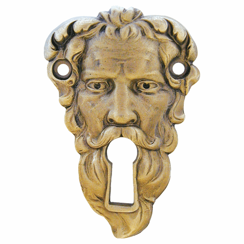 NHE-518-AB Sentinel Escutcheon Antique Brass 1-3/4" w x 2-1/2" h 1/4" Proj Chateau Collection by Notting Hill