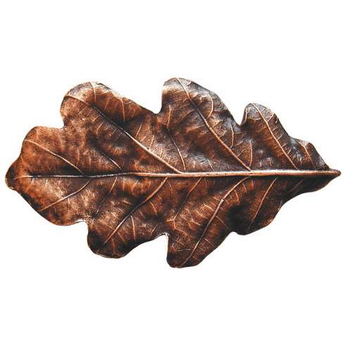 NHK-144-AC Oak Leaf Knob Antique Copper 2-1/4" x 1-1/4" 7/8" Proj Woodland Collection by Notting Hill