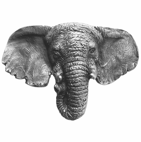 NHK-153-AP Goliath (Elephant) Knob Antique Pewter 1-7/8" w x 1-1/4" h 1-1/4" Proj Lodge & Nature Collection by Notting Hill