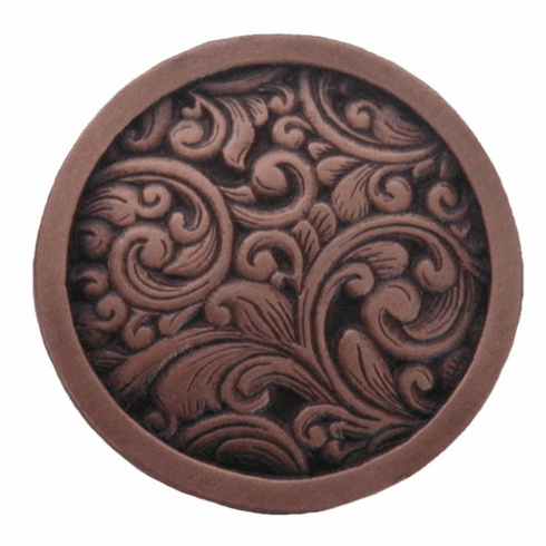 NHK-159-AC Saddleworth Knob Antique Copper 1-3/8" Dia 7/8" Proj Classic Collection by Notting Hill