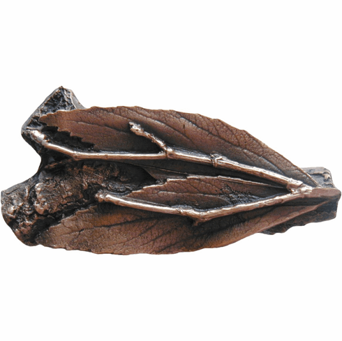 NHK-172-AC Leafy Twig Knob Antique Copper 2-1/8" x 1" 1-1/8" Proj Woodland Collection by Notting Hill