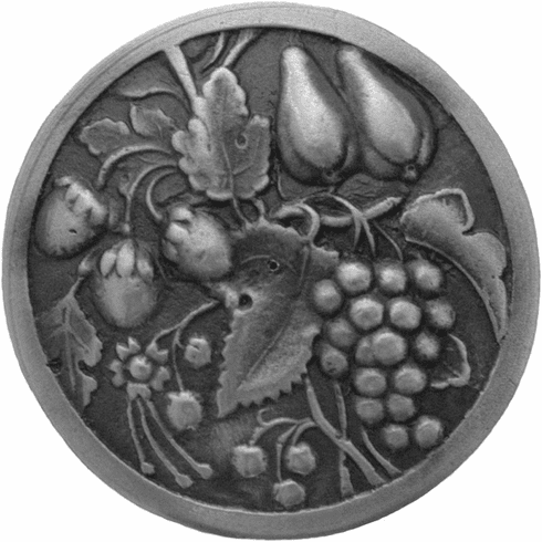 NHK-174-AP Tuscan Bounty Knob Antique Pewter 1-3/8" Dia 7/8" Proj Tuscan Collection by Notting Hill