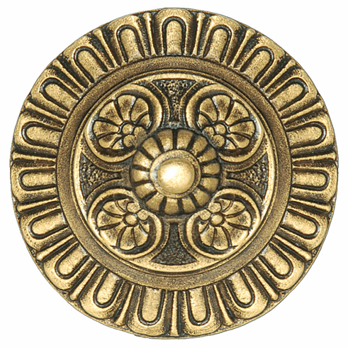 NHK-208-SG Kensington Knob 24K Satin Gold 1-1/2" Dia 1-3/8" Proj King's Road Collection by Notting Hill