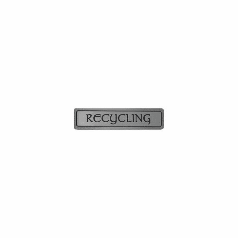 NHP-312-AP "RECYCLING" Pull Antique Pewter (Horizontal) 3" CC 4" x 7/8" 7/8" Proj Kitchen ID Collection by Notting Hill