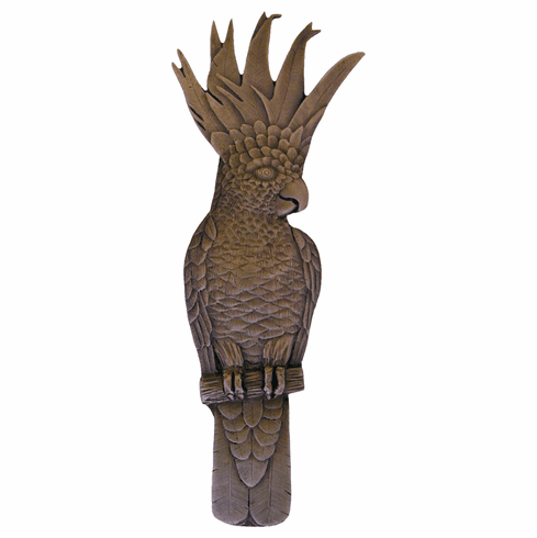NHP-325-DB-L Cockatoo Pull Dark Brass (Vertical - Left side) 3" CC 4-5/8" 1-3/4" 7/8" Proj Tropical Collection by Notting Hill