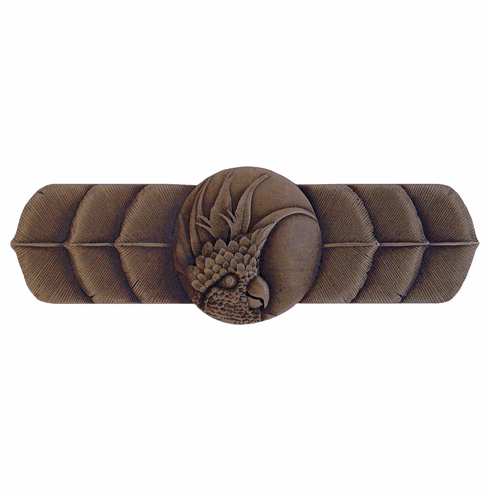 NHP-326-DB-L Cockatoo Pull Dark Brass (Horizontal - Left side) 3" CC 4-1/4" x 1-1/2" 7/8" Proj Tropical Collection by Notting Hill