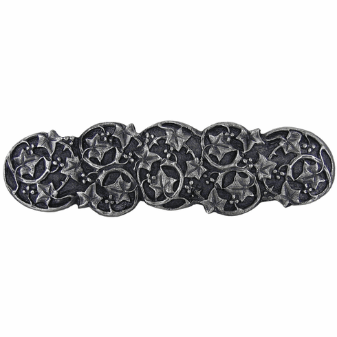 NHP-605-AP Ivy with Berries Pull Antique Pewter 3" CC 4" x 1-1/8" 7/8" Proj Florals & Leaves Collection by Notting Hill