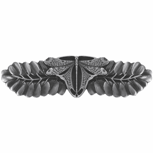 NHP-607-AP Dragonfly Pull Antique Pewter 3" CC 3-7/8" x 1-1/8" 7/8" Proj Period Pieces Collection by Notting Hill