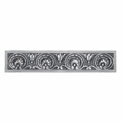 NHP-608-AP Kensington Pull Antique Pewter 4" CC 5-3/16" x 1" 1-1/8" Proj King's Road Collection by Notting Hill