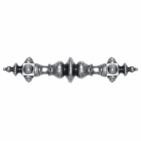 NHP-610-AP Portobello Road Pull (Crystals) Antique Pewter 4" CC 6-3/8" x 1-1/4" 1-7/8" Proj King's Road Collection by Notting Hill