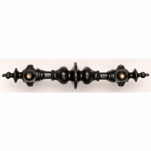 NHP-610-DB Portobello Road Pull (Crystals) Dark Brass 4" CC 6-3/8" x 1-1/4" 1-7/8" Proj King's Road Collection by Notting Hill