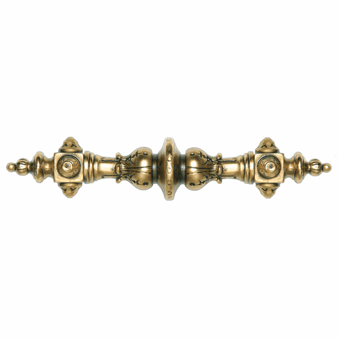 NHP-610-SG Portobello Road Pull (Crystals) 24K Satin Gold 4" CC 6-3/8" x 1-1/4" 1-7/8" Proj King's Road Collection by Notting Hill
