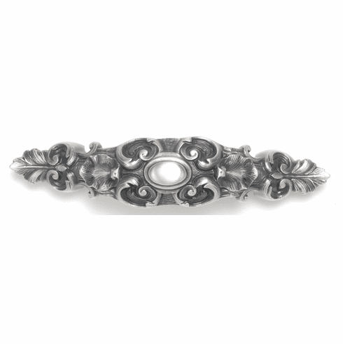 NHP-611-AP Queensway Pull Antique Pewter 4" CC 5-7/8" x 1-1/4" 1-5/8" Proj King's Road Collection by Notting Hill