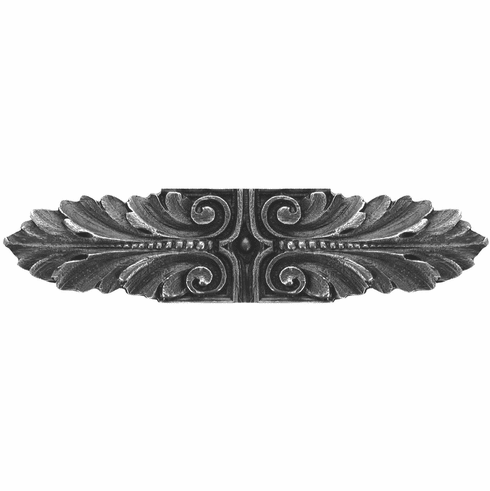NHP-625-AP Opulent Scroll Pull Antique Pewter 3" CC 3-3/4" x 7/8" 7/8" Proj Classic Collection by Notting Hill