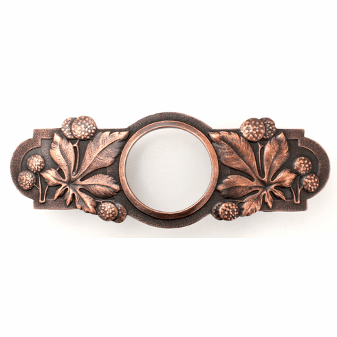 NHP-643-AC Horse Chestnut Pull Antique Copper 3" CC 5" x 1-7/8" 7/8" Proj Period Pieces Collection by Notting Hill