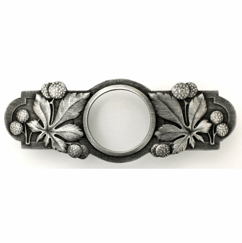 NHP-643-AP Horse Chestnut Pull Antique Pewter 3" CC 5" x 1-7/8" 7/8" Proj Period Pieces Collection by Notting Hill