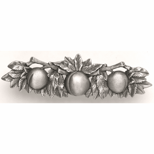 NHP-654-AP Georgia Peach Pull Antique Pewter 3" CC 5" x 1-1/2" 7/8" Proj Kitchen Garden Collection by Notting Hill