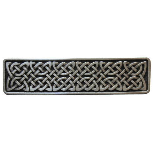 NHP-657-AP Celtic Isles Pull Antique Pewter 3" CC 3-7/8" x 1" 7/8" Proj Nouveau Collection by Notting Hill