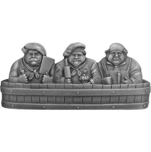NHP-663-AP Rub-a-Dub Pull Antique Pewter 3" CC 4-1/4" x 1-7/8" 7/8" Proj Fun in the Kitchen Collection by Notting Hill