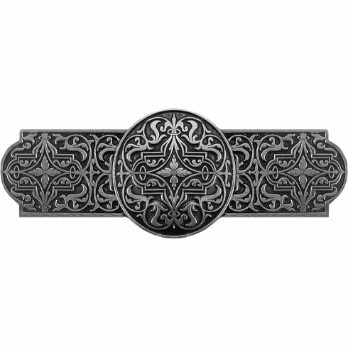 NHP-670-BP Renaissance Pull Brilliant Pewter 3" CC 4" x 1-1/2" 7/8" Proj Classic Collection by Notting Hill