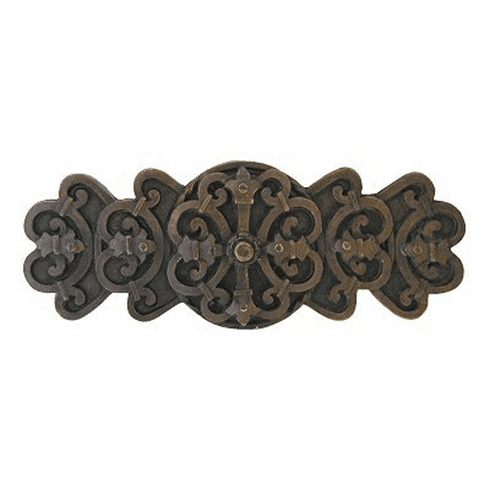 NHP-676-DB Chateau Pull Dark Brass 3" CC 4-1/8" x 1-5/8" 7/8" Proj Chateau Collection by Notting Hill