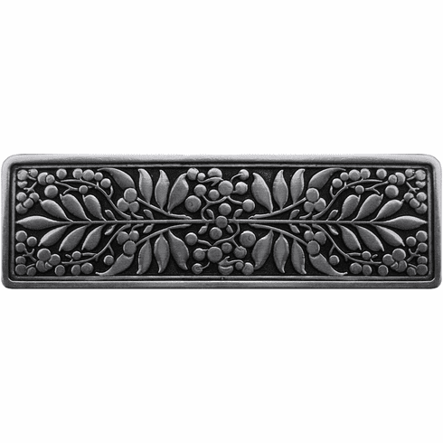NHP-679-BP Mountain Ash Pull Brilliant Pewter 3" CC 4-3/8" x 1-3/8" 7/8" Proj English Garden Collection by Notting Hill