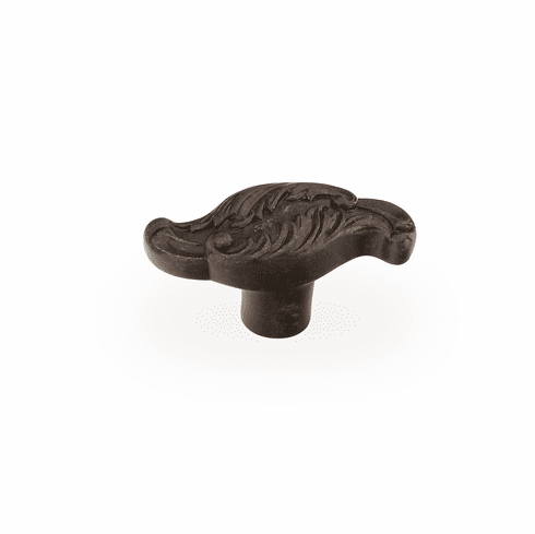 Schaub 996-DG Cantata, Oblong Knob, with wave designs in Dark Glaze Finish